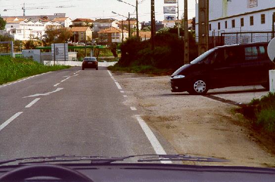 How far should I ride from the kerb (berma)?