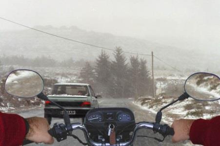 Riding my vehicle in these weather conditions: