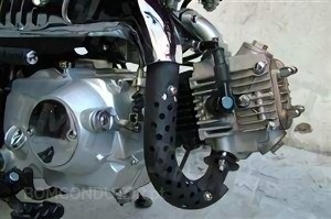 In two-stroke engines, only petrol mixed with oil can be used.