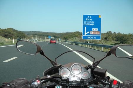 When carrying out any manoeuvre on a motorway (auto-estrada), motorcyclists should pay special attention to: