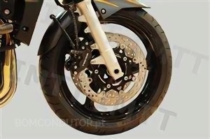 As a rule, the front suspension of a motorcycle has: